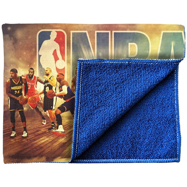 15" X 18" Sublimated Color Back Microfiber Sports Towel