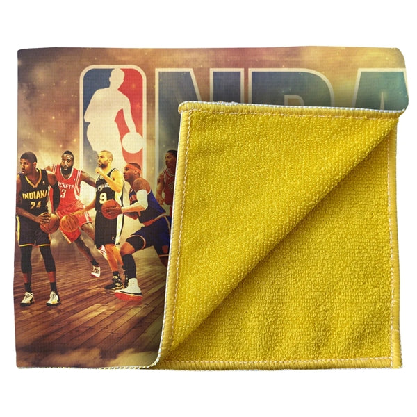 15" X 18" Sublimated Color Back Microfiber Sports Towel