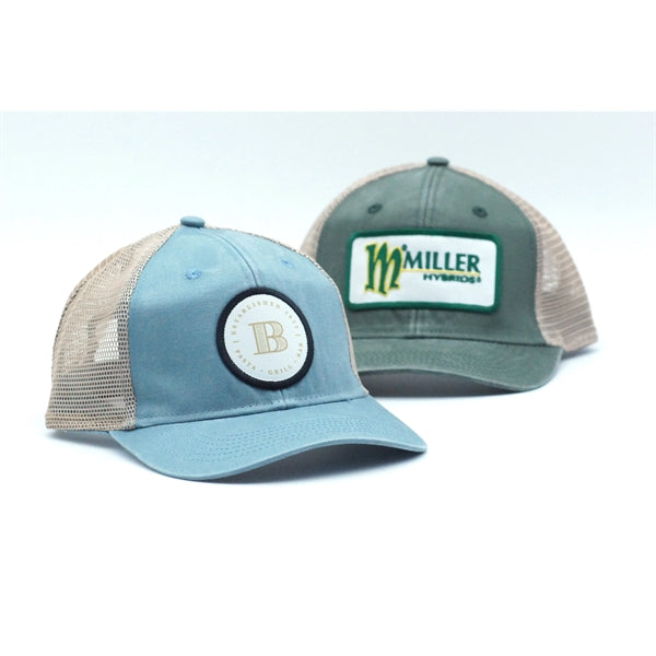 Outdoor Cap Structured Pony Tail Hat with Patch