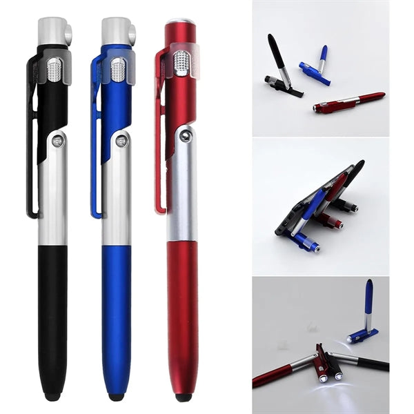 LED Light Ballpoint Multipurpose Foldable Pen Holder