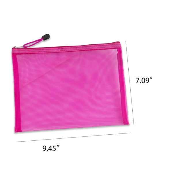 A5 Saves Effort Mesh Zipper Bags Storage Pockets
