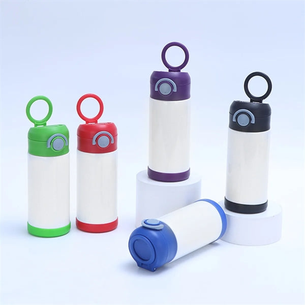 12 Oz Stainless Steel Vacuum Insulated Kids Straw Bottle