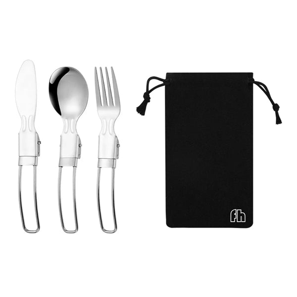Folding Spoon Fork Knife Set Portable 3 in 1