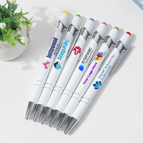 STEPABC Metal Click Touch Stylus Ballpoint Pen