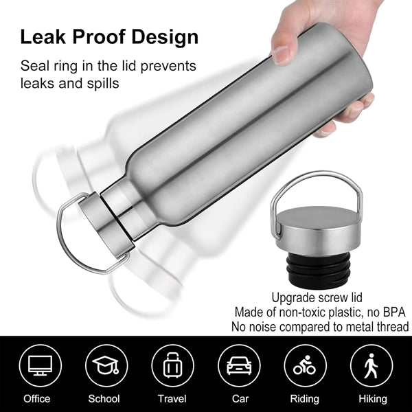 17oz Double Wall Stainless Steel Water Bottles with Handle