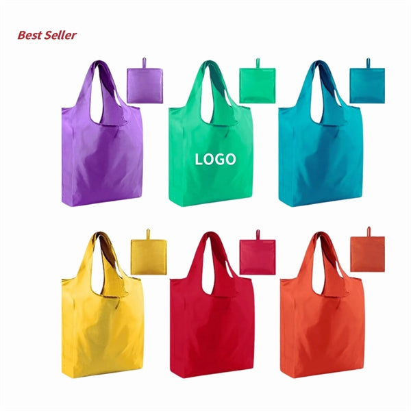 Folded eco-friendly shopping bag