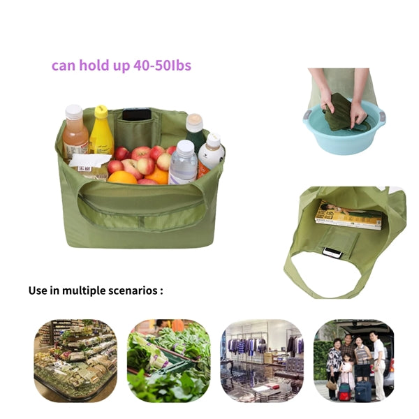Folded eco-friendly shopping bag