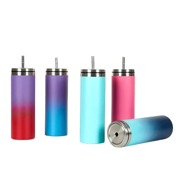 20 oz Slim Vacuum Tumblers Double Wall Insulated Coffee Cups