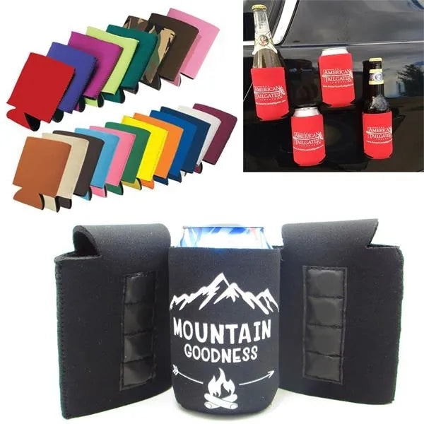 12oz Collapsible Magnetic Can And Bottle Cooler Holder