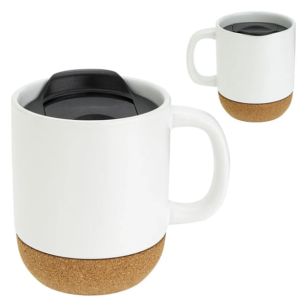 14 oz Ceramic Mug with Cork Base
