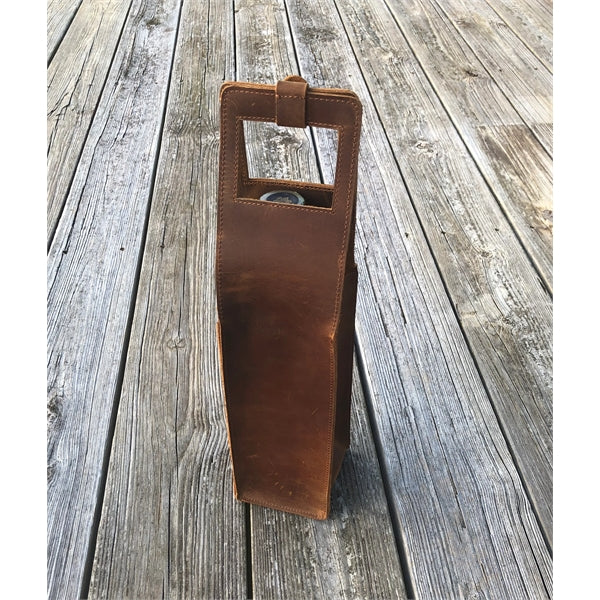 Dalton Leather Wine Tote