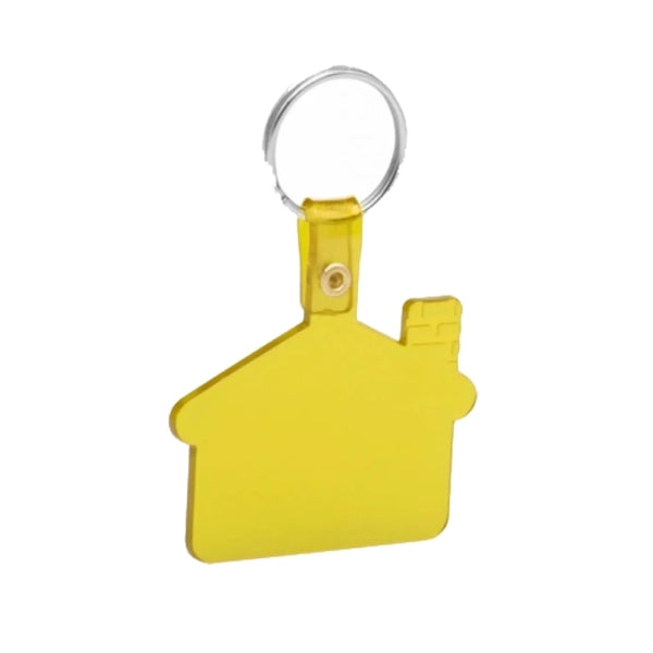 House Shaped Soft Tag Keychain