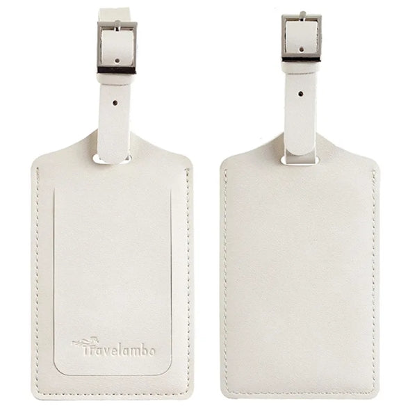 Faux Leather Luggage Tag