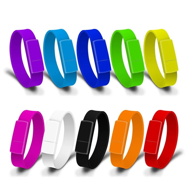 1GB Silicone Bracelet Wristband USB Flash Drive