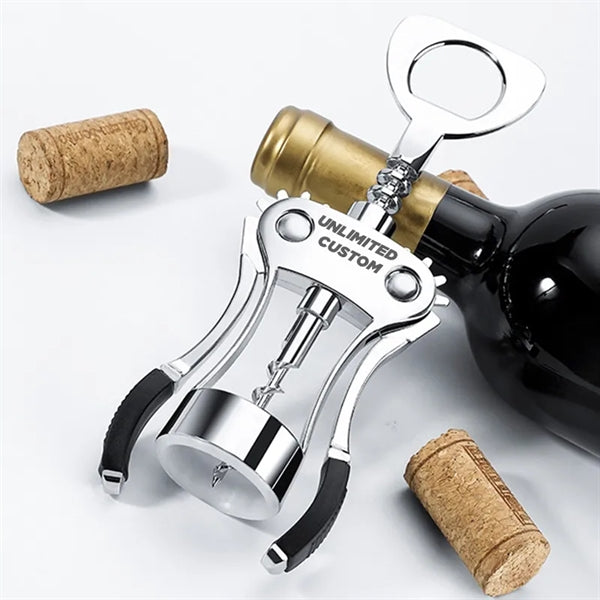 Heavy Duty Zinc Alloy Premium Wing Corkscrew Multifunctional