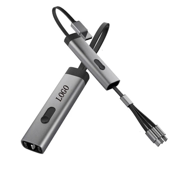 3A Fast Charging 3 In 1 Zinc Alloy Data Cable