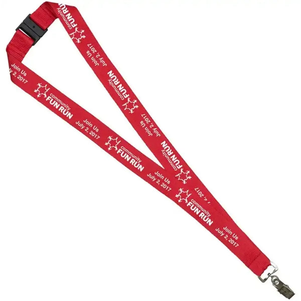 3/4" Silkscreen Lanyard with Breakaway Safety Release