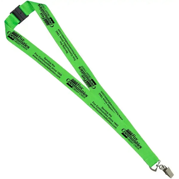 3/4" Silkscreen Lanyard with Breakaway Safety Release