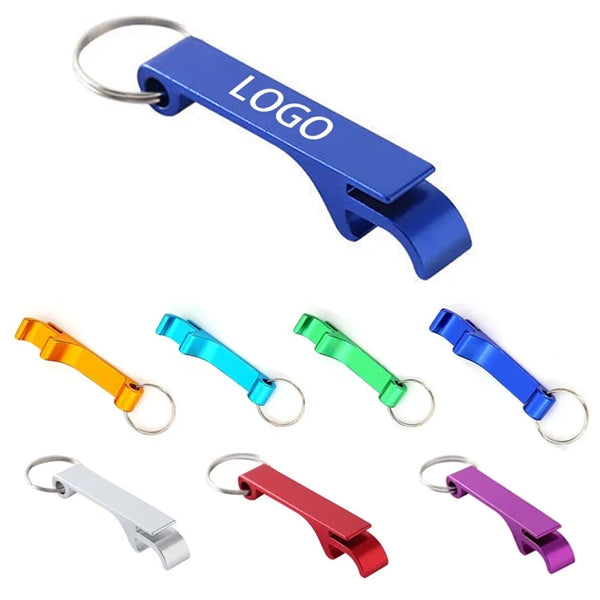 Aluminum Bottle Opener with Key Chain