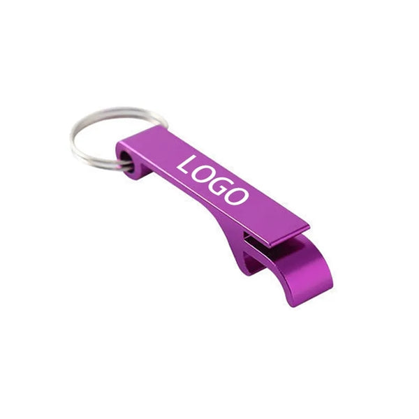 Aluminum Bottle Opener with Key Chain