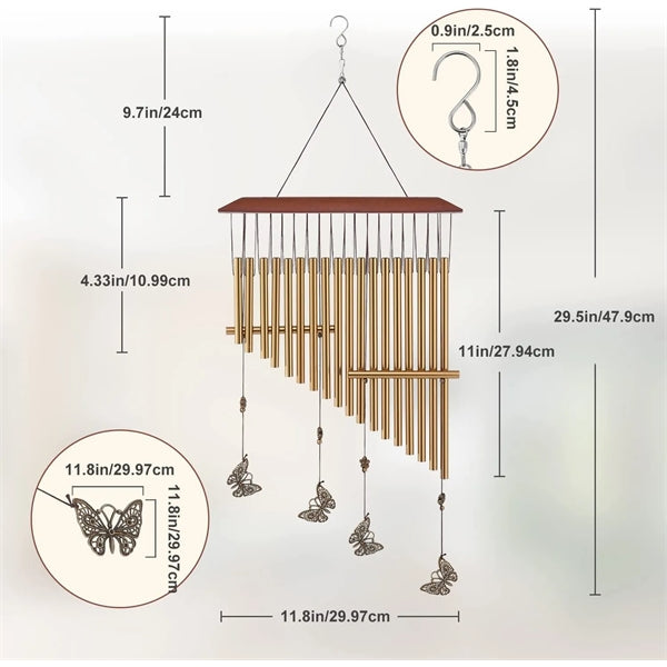 Memorial Hanging Wind Chime For Sympathy Relatives