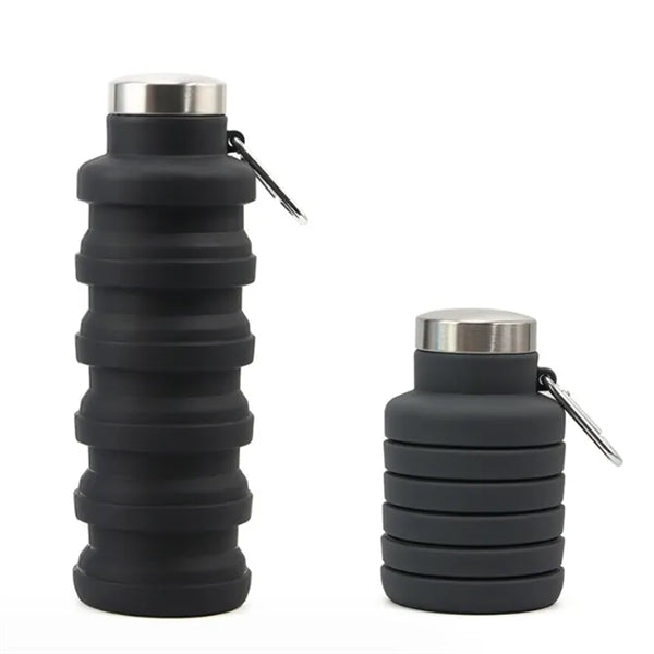 550ML/18 Oz Telescopic Silicone Water Bottle