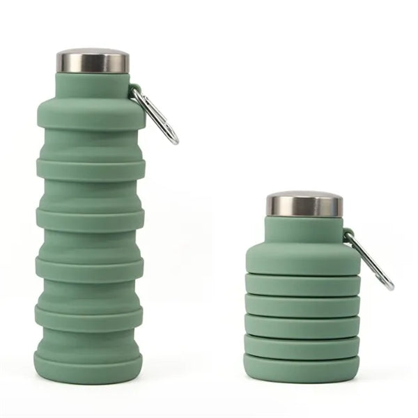 550ML/18 Oz Telescopic Silicone Water Bottle