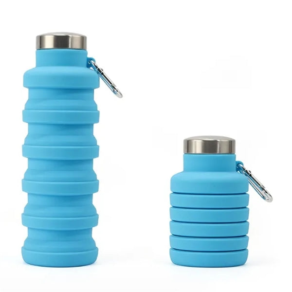 550ML/18 Oz Telescopic Silicone Water Bottle