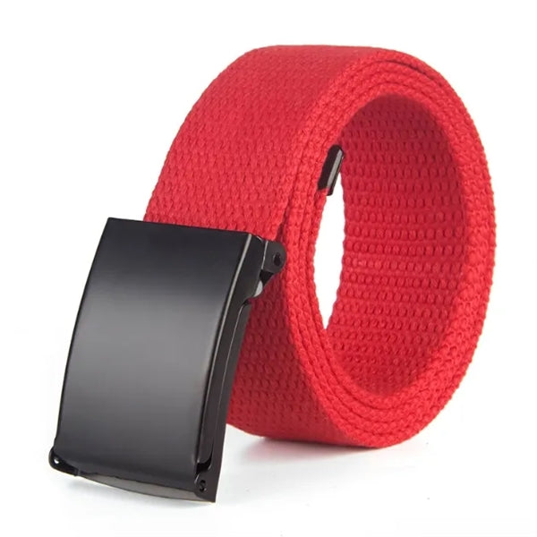 Fashion Nylon Youth Sports Belt - Metal Buckle