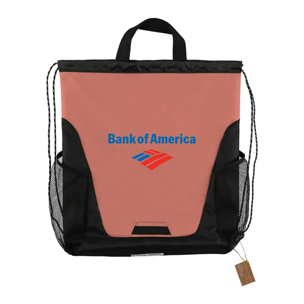 Rainier Recycled Polyester Drawstring Bag