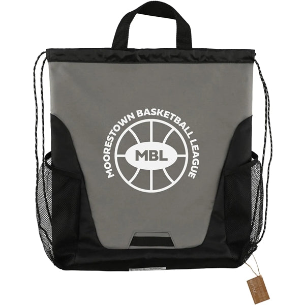 Rainier Recycled Polyester Drawstring Bag