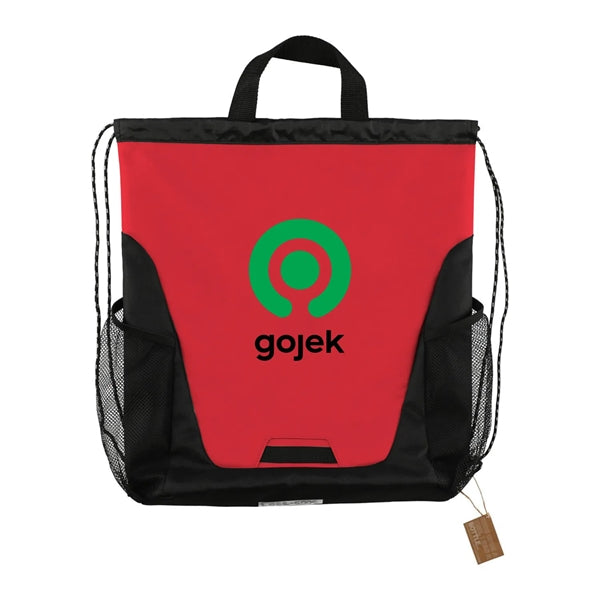 Rainier Recycled Polyester Drawstring Bag