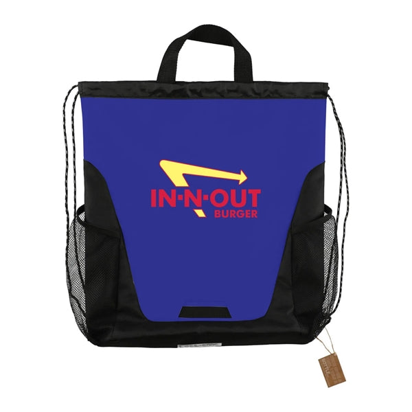 Rainier Recycled Polyester Drawstring Bag