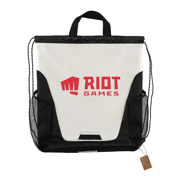 Rainier Recycled Polyester Drawstring Bag