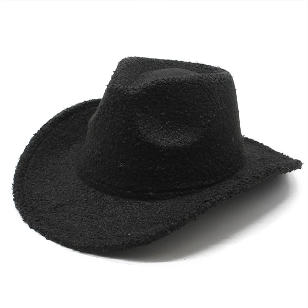 Classic Outdoor Lambhair Western Cowboy Cowgirl Hats