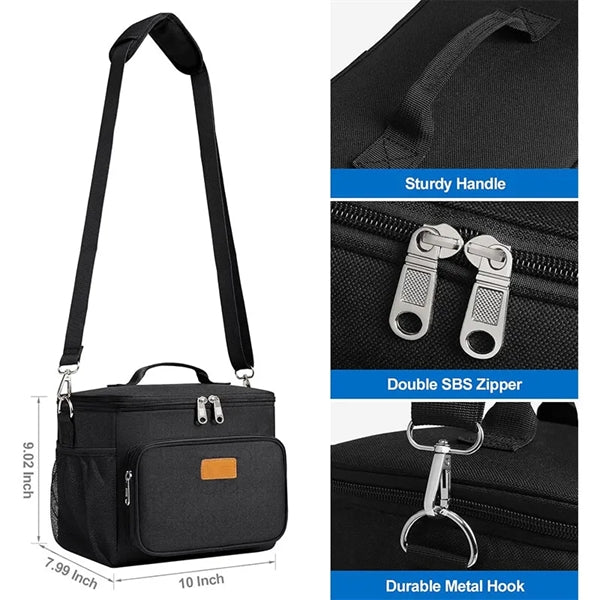 Lunch bag Insulated Cooler Collapsible Adjustable