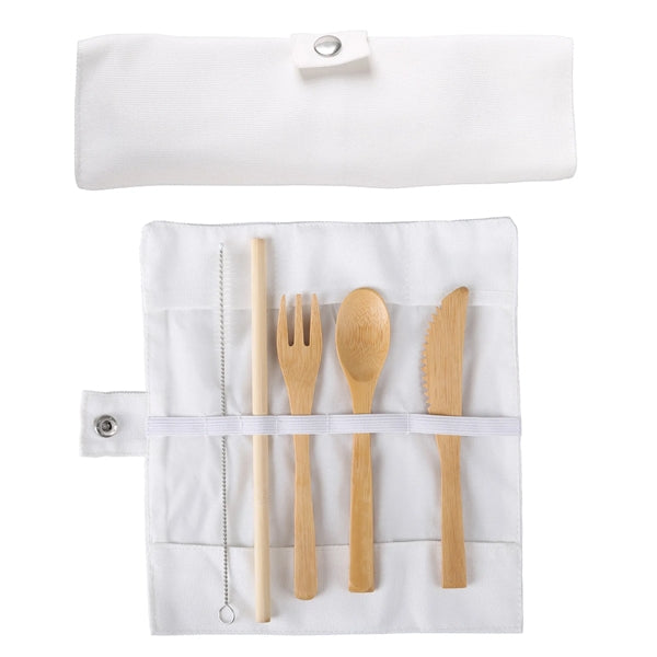 Chun Bamboo Cutlery Set in Pouch