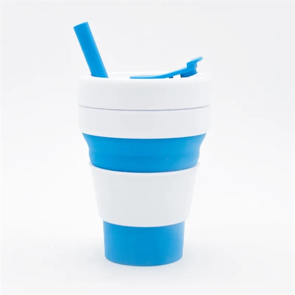 12 Oz Portable Silicone Collapsible Mug Travel Coffee Cup