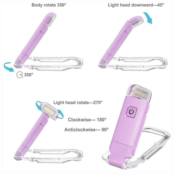 Rechargeable Reading LED Clip on Book Lights