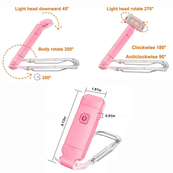 Rechargeable Reading LED Clip on Book Lights