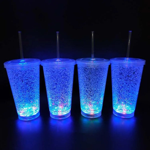GlowTravel LED Tumbler with Straw