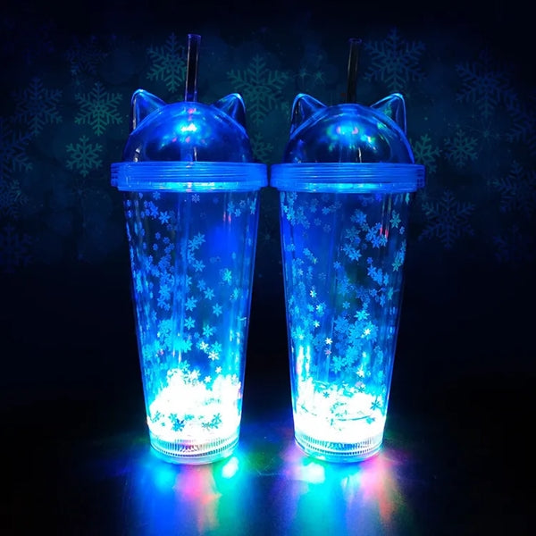 GlowTravel LED Tumbler with Straw