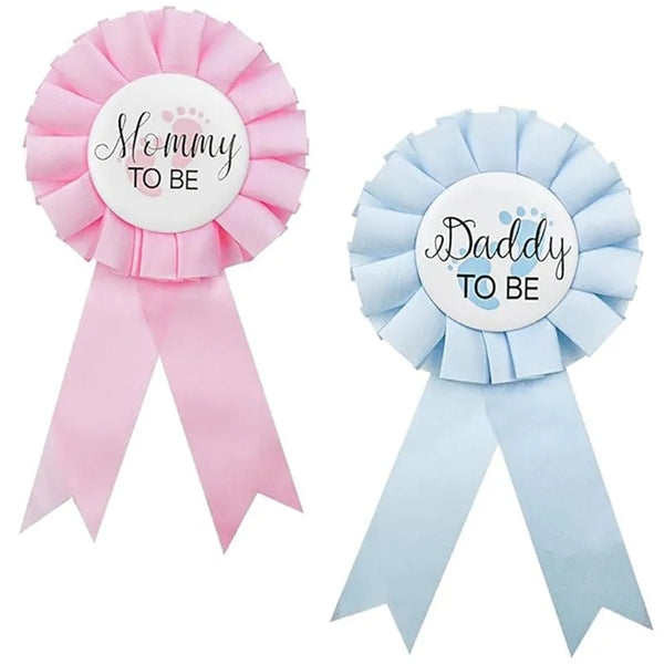 Baby Shower Decorations Badge Pin