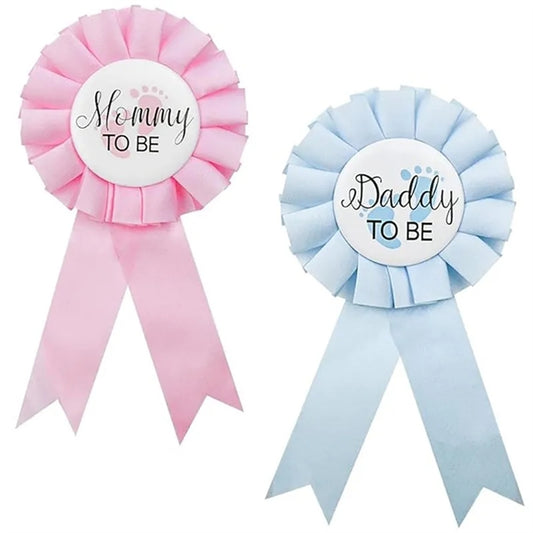 Baby Shower Decorations Badge Pin
