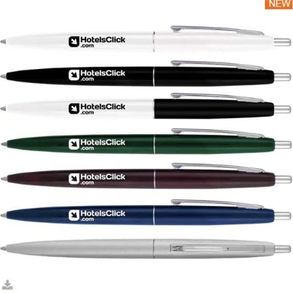 Click Pen with Silver or Gold Trim