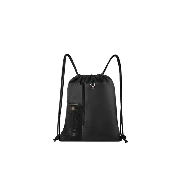 Drawstring Backpack Bag with Headphone Hole