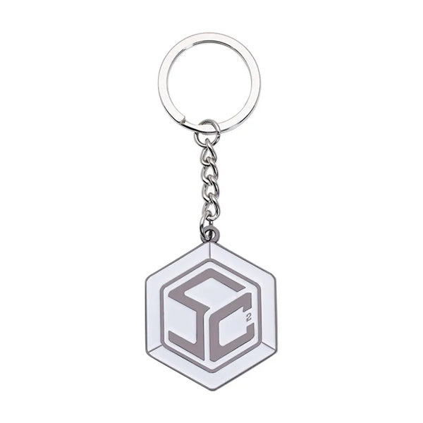 1" Hard Enamel Key Chain