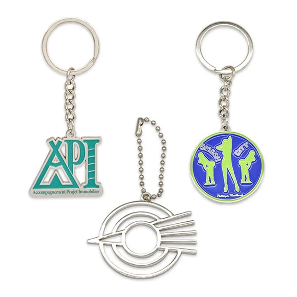 1" Hard Enamel Key Chain