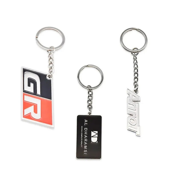 1" Hard Enamel Key Chain