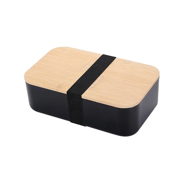 1000ml Wheat Straw Bento Box with Bamboo Lid